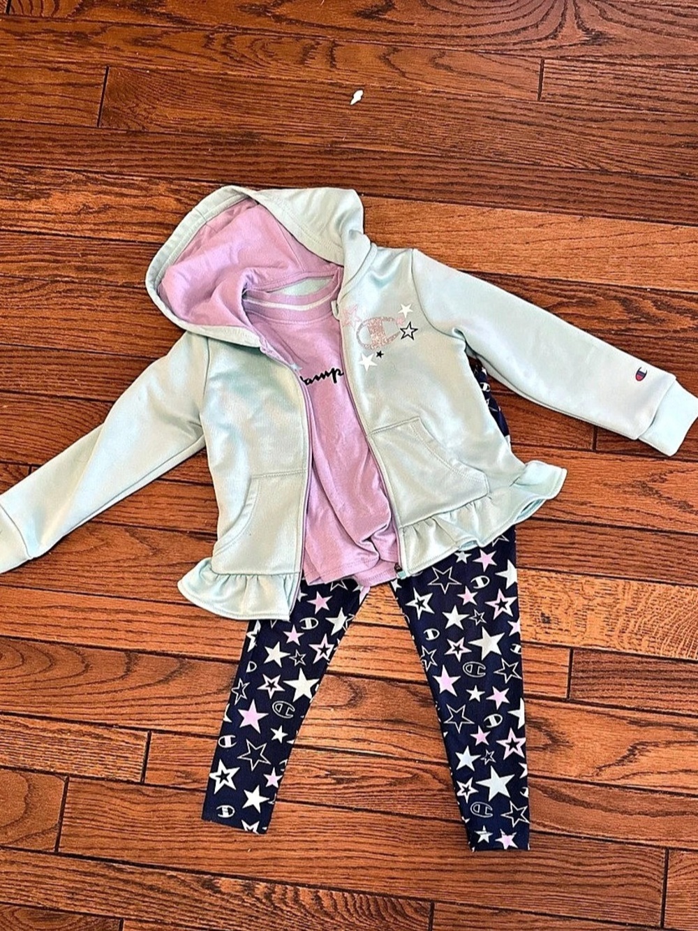 Champion Kids Matching Set Pink & teal Size 4T